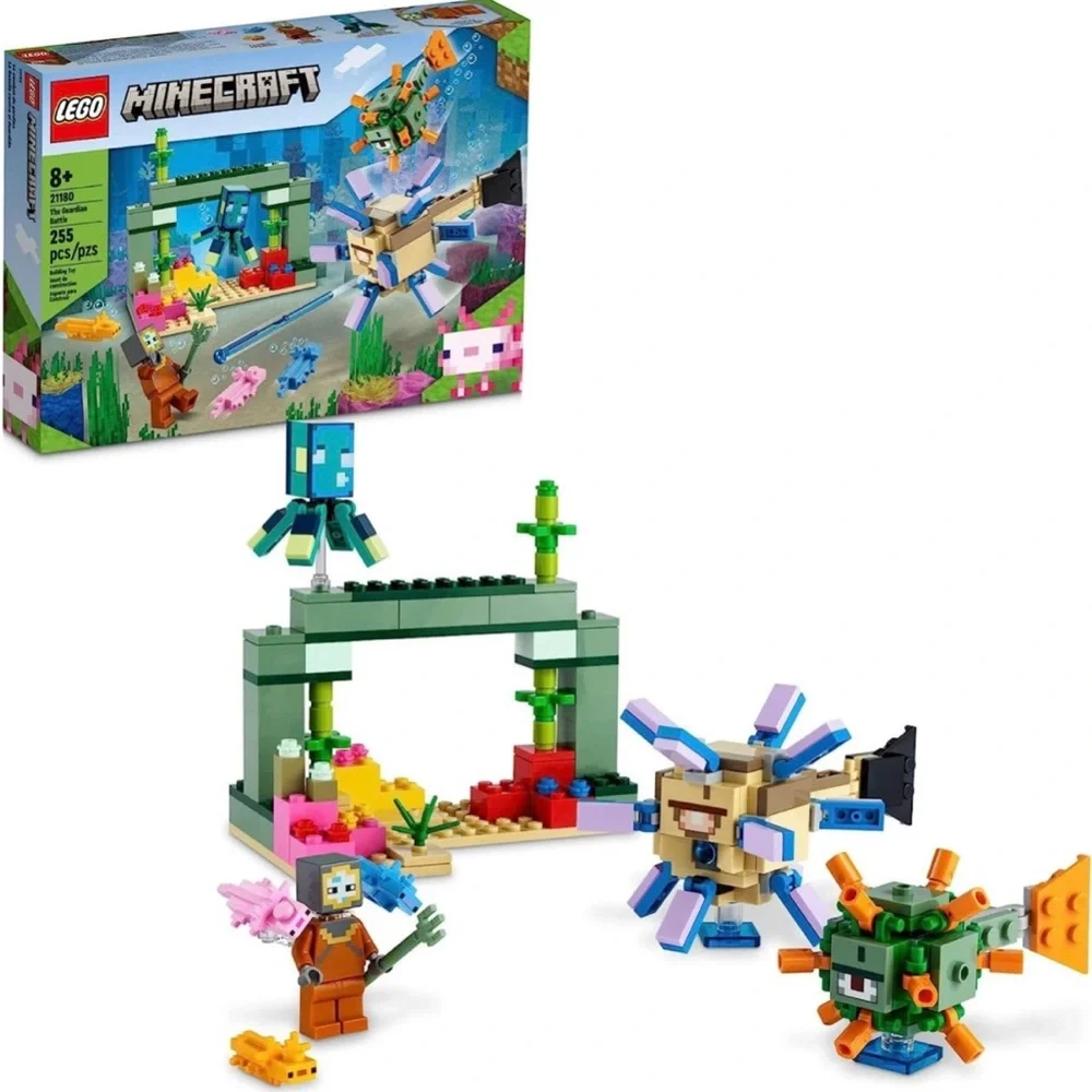 LEGO 21180 Minecraft Retired The Guardian Battle Ocean Adventure Set 255 pc NEW - Picture 1 of 1